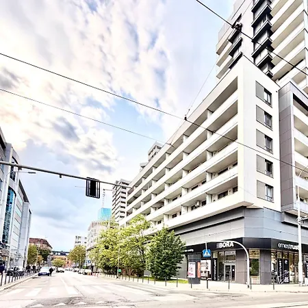 Lägenhet Podwale 2 3-pok 62 M2 Nowoczesny Apartamentowiec Przy Odrze 3 Min Od Rynku Klimatyzowany Wrocław